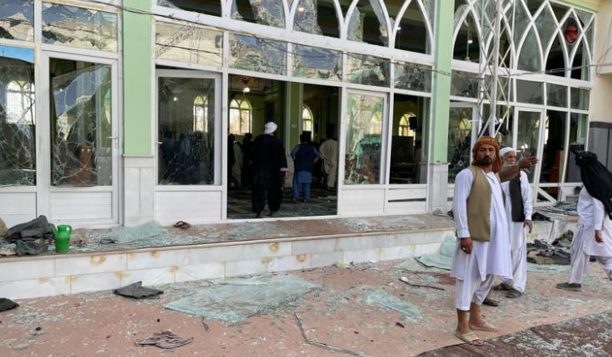 The blast hit a Shia community mosque in Afghanistan